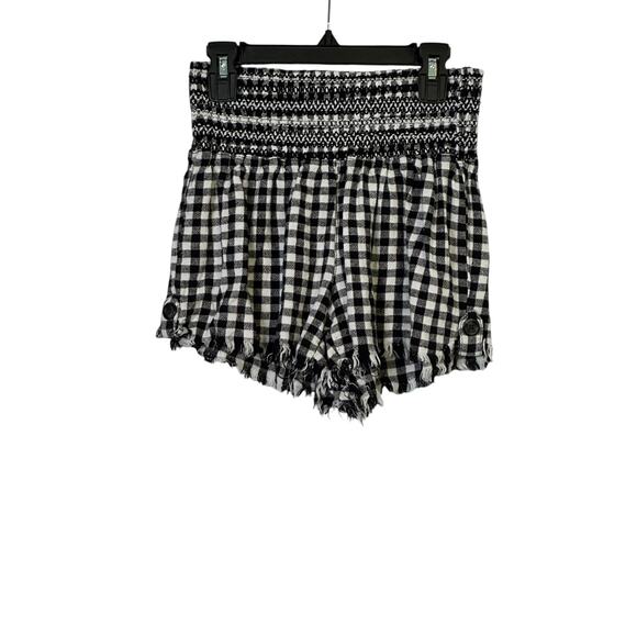 Rewash black white checks pull on shorts size Medium - Picture 8 of 13